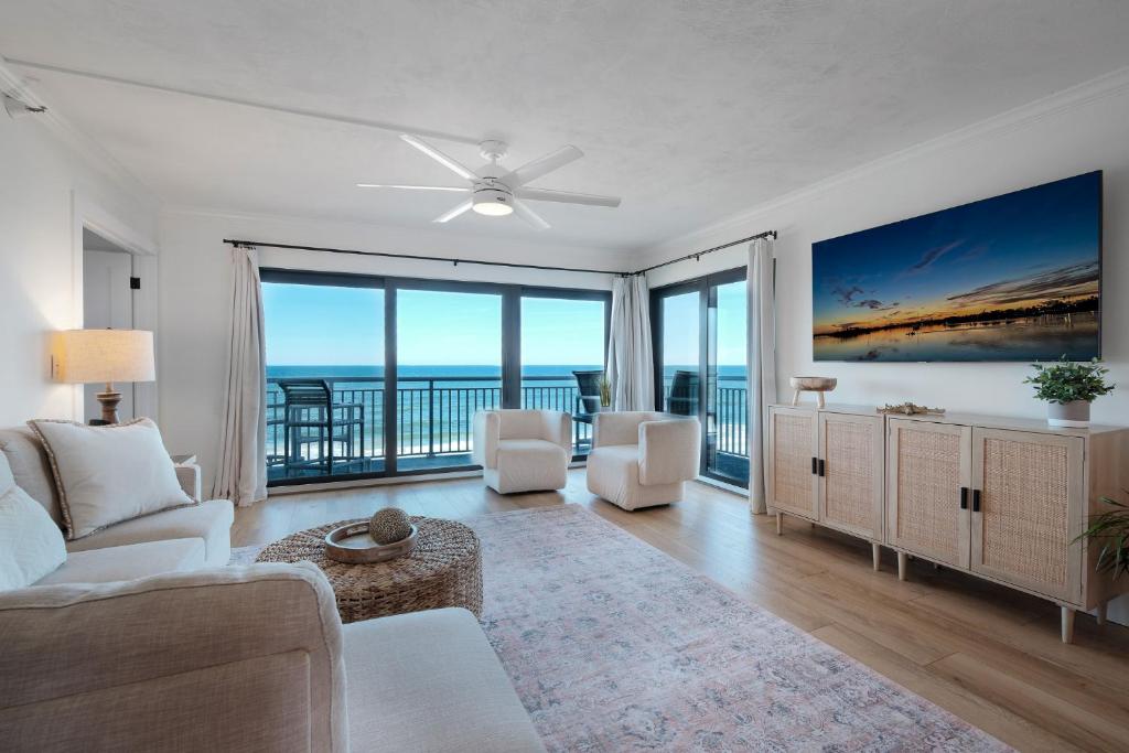 Spectacular views from this oceanfront property located on the no-drive beach!, New Smyrna Beach