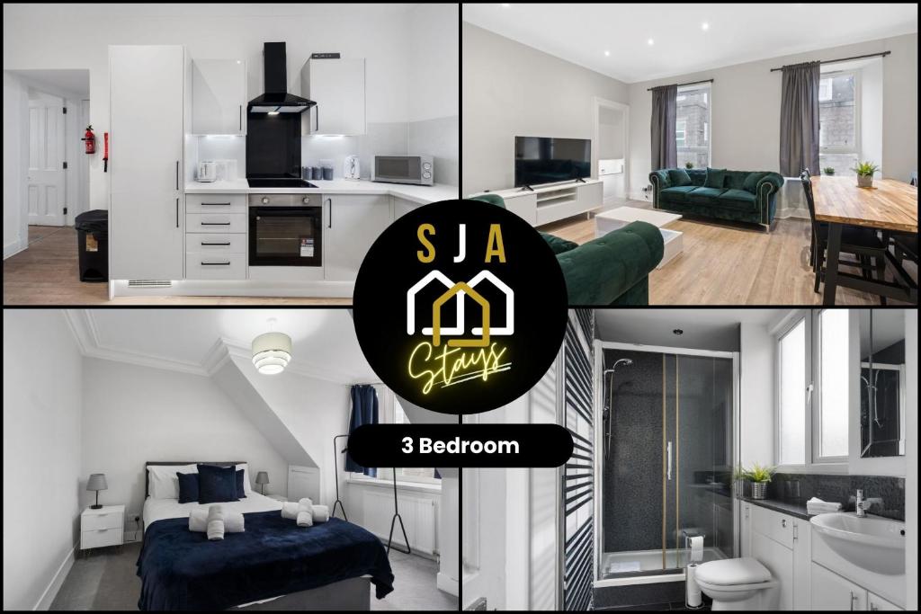Posset House - SJA Stays - Modern 3 Bed Apartment, Aberdeen