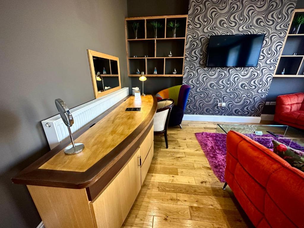 Interior of a modern apartment like Halvard Apartments