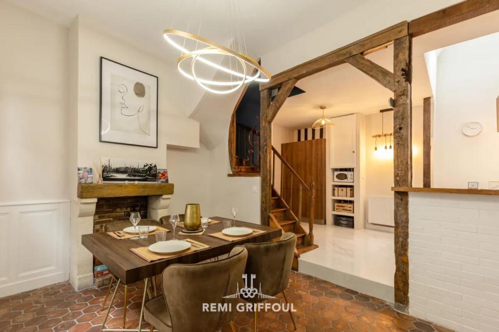 Le Vert Cœur Townhouse Honfleur City Center 4 Guests - 1