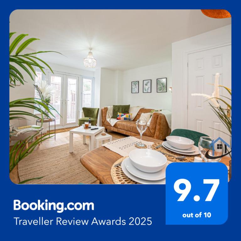 Ironside House, Thrapston king or twin beds, free parking, workspace, corporates, sleeps 8, Thrapston