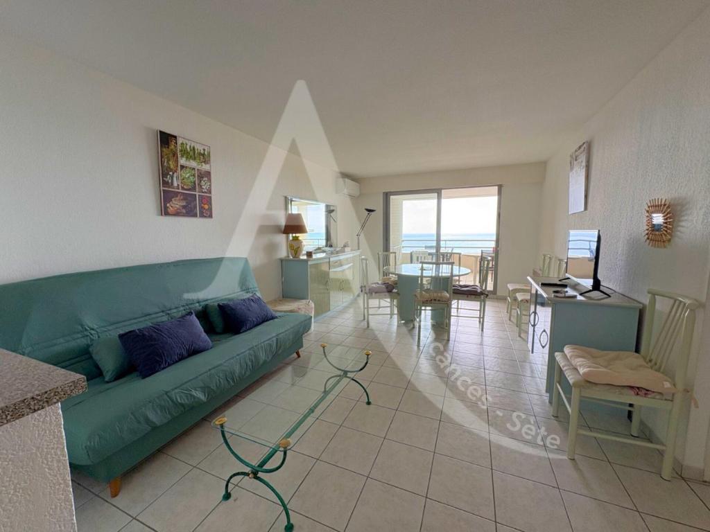 2 CHAMBRES, PKG, LARGE TERRASSE, PISCINE, VUE PANORAMIQUE MER, Sète