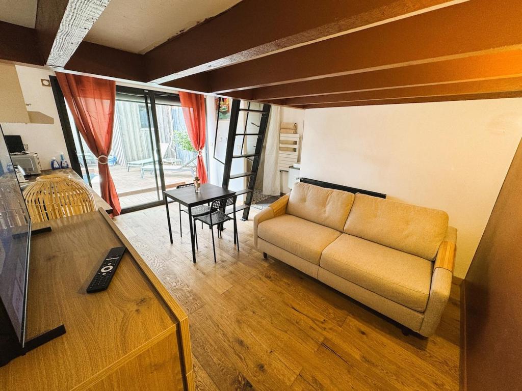 Havre du Bassin avec piscine et studio indépendant - 5