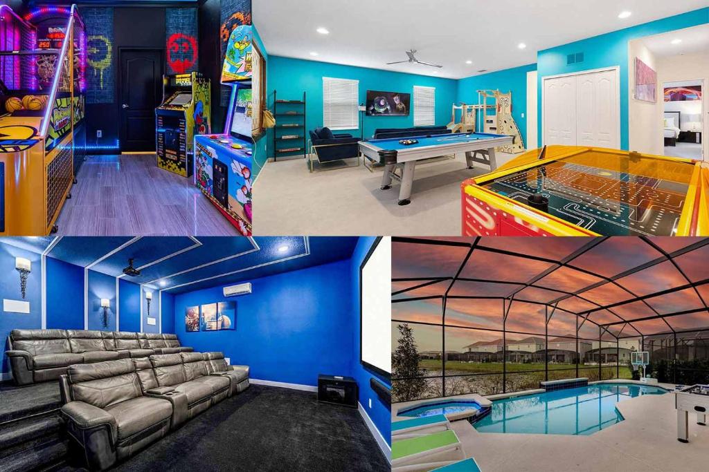 Unreal Villa with Volcano Theme BR, Theater, Arcade, Davenport