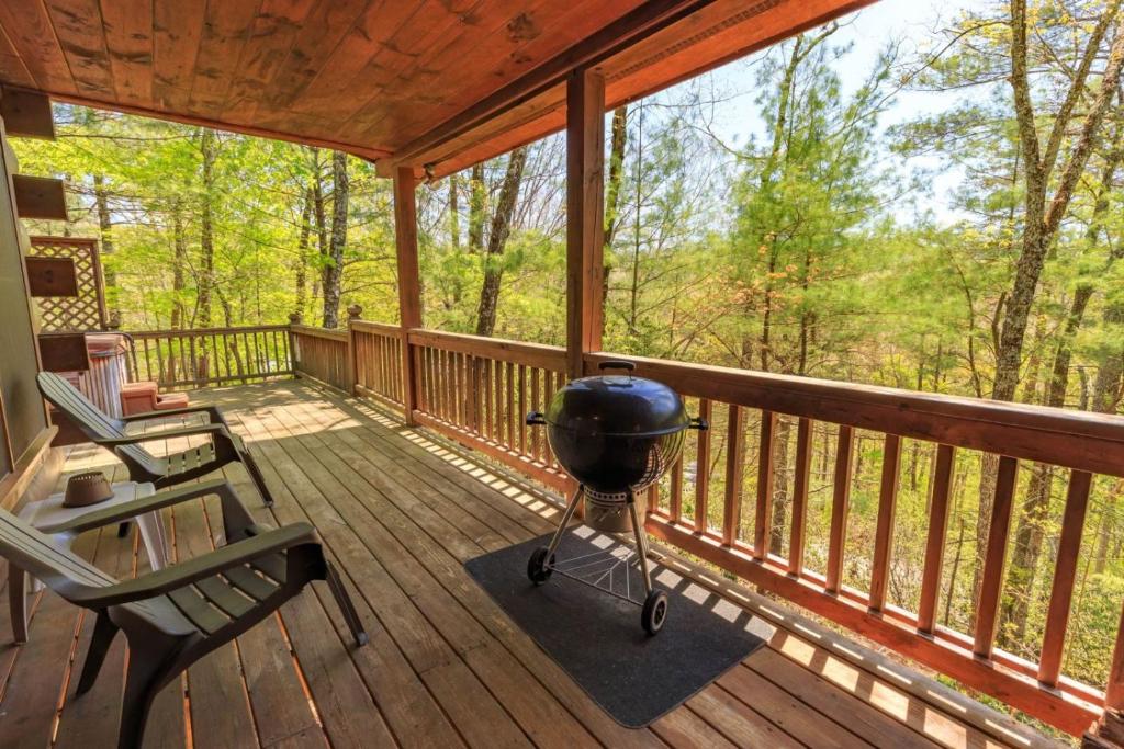Dancing Bear - Cherry Log GA - Dog Friendly Cabin - Mountain Views, Hot Tub, Wood-Burning Fireplace - 15 Minutes to Downtown Blu, Blue Ridge