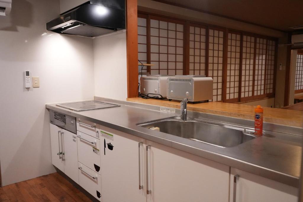 Kitchen, Guesthouse Sign in Kyoto