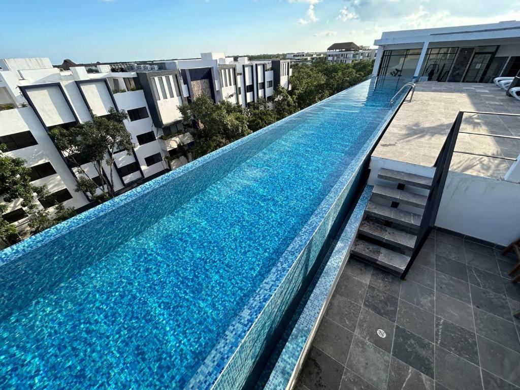 Tulum Aldea Zama Studio with stable WiFi, Gym and Rooftop Pool, Tulum