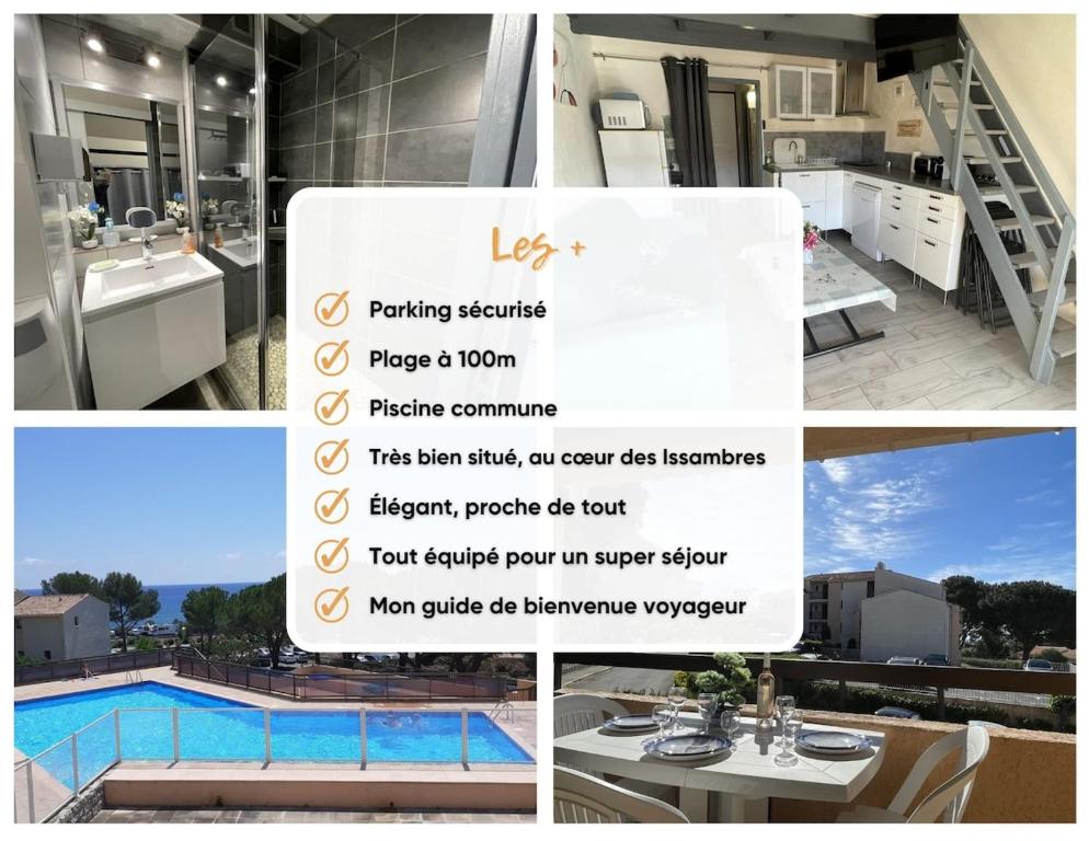 Studio 24m2 - parking - clim - piscine - mer à 100m - 2