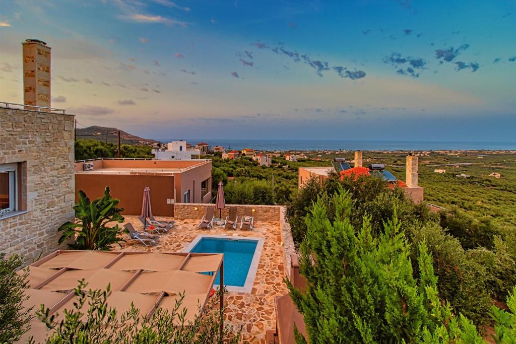 Exterior view, Theo Villas With Sea View in Crete Island