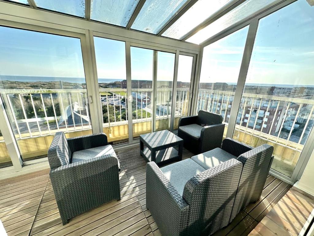 Vue panoramique au 8ème étage avec 3 Terrasses & 1 Parking à Berck-Plage - 2