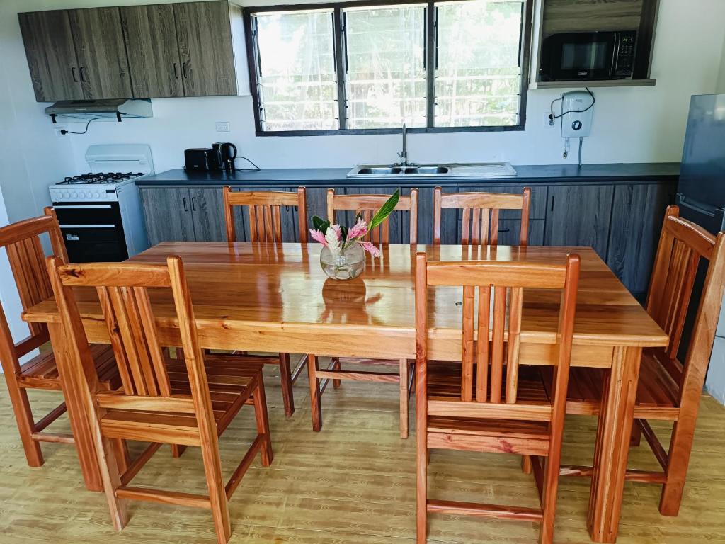 Kitchen, Olivias Accommodation in Apia