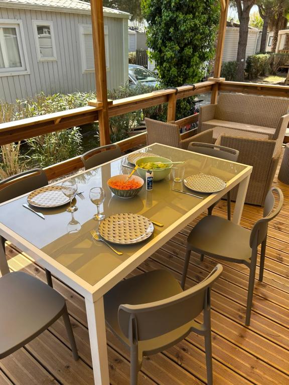 Mobile home sirène luxe Camping le Bosc 4 étoiles 3 chambres - 5