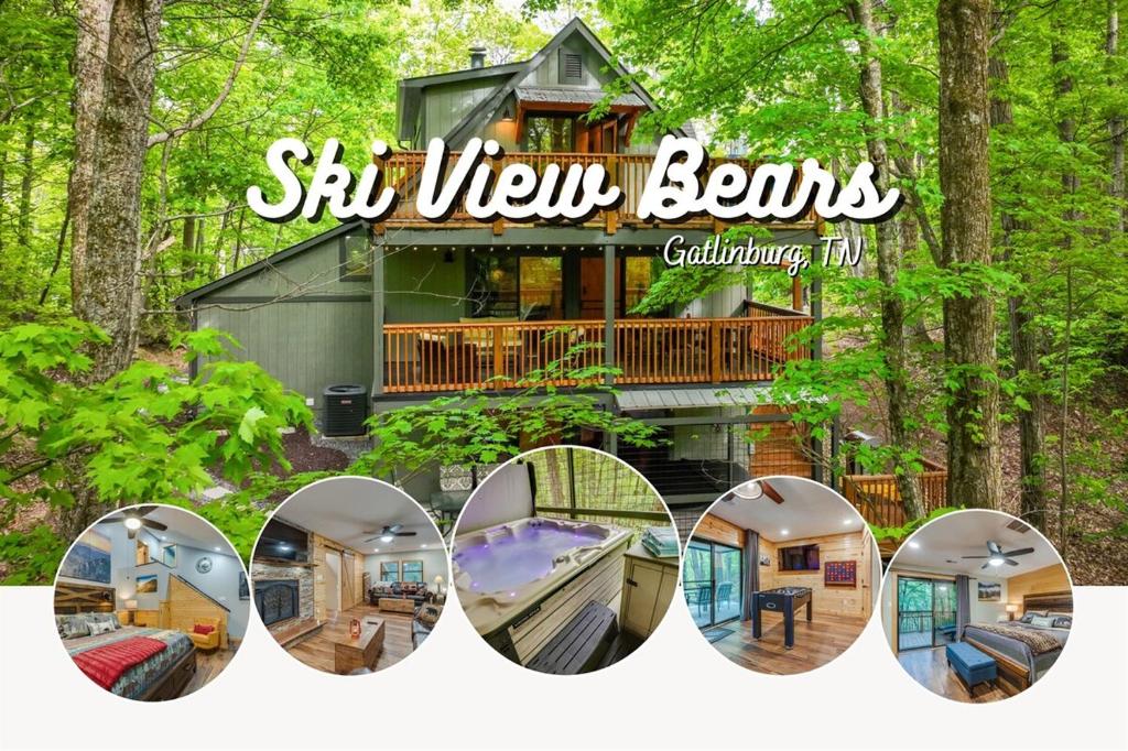 Ski View Bears - Gatlinburg! Serene Cabin with Views, HotTub, GameRoom, Gatlinburg