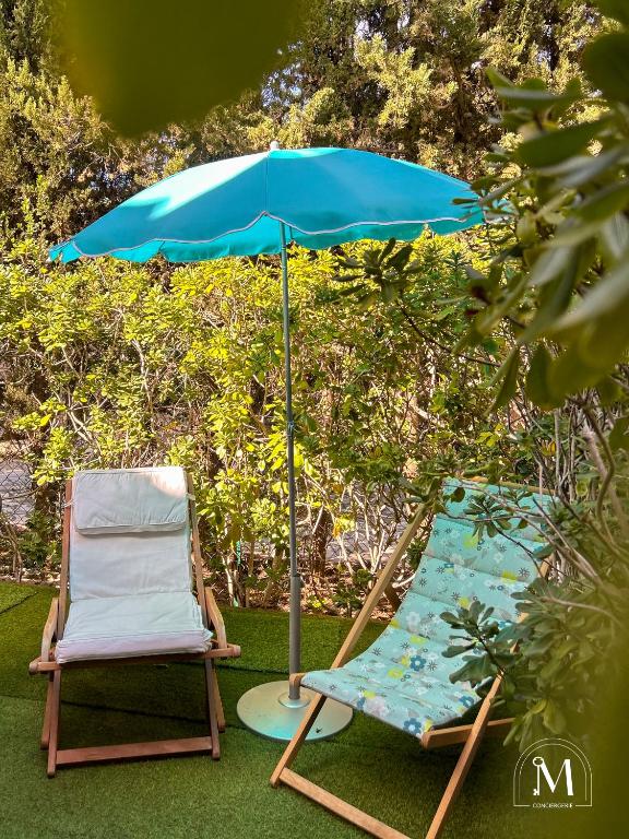Studio rez de jardin dans résidence avec piscine - 2
