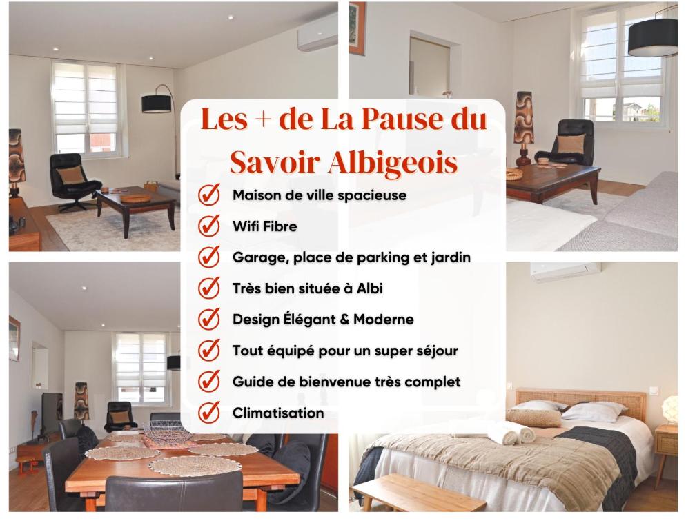 La Pause du Savoir Albigeois - Garage - Climatisation - Centre ville - 5