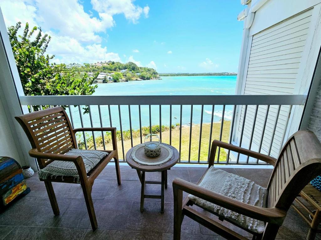 Vue mer exceptionnelle, Calme & tout confort, plage à pied, Le Gosier