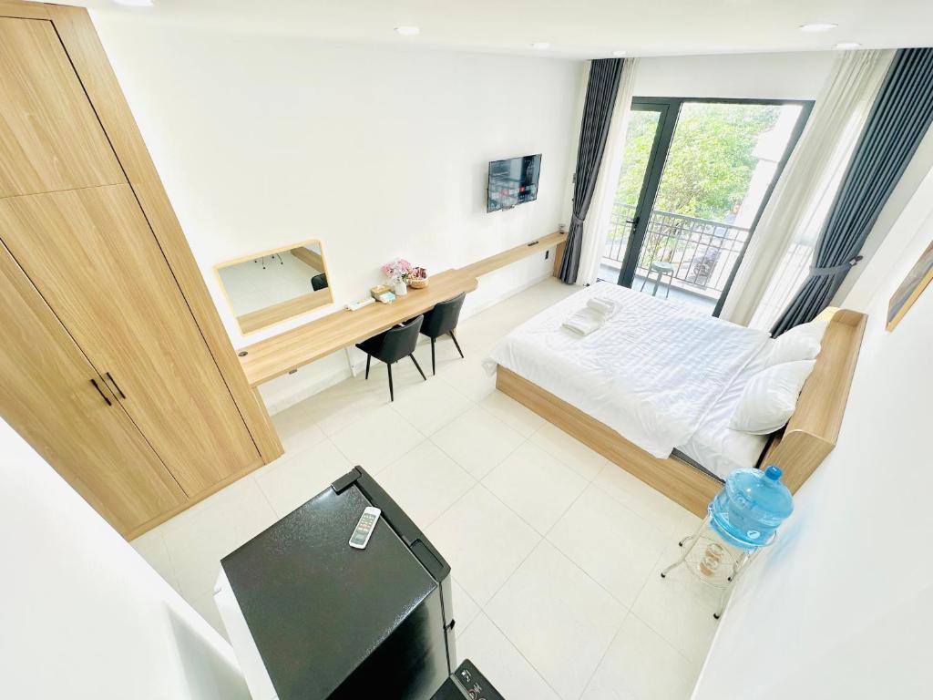 302 Modern Studio with Balcony & Kitchen, Ho Či Minovo Město