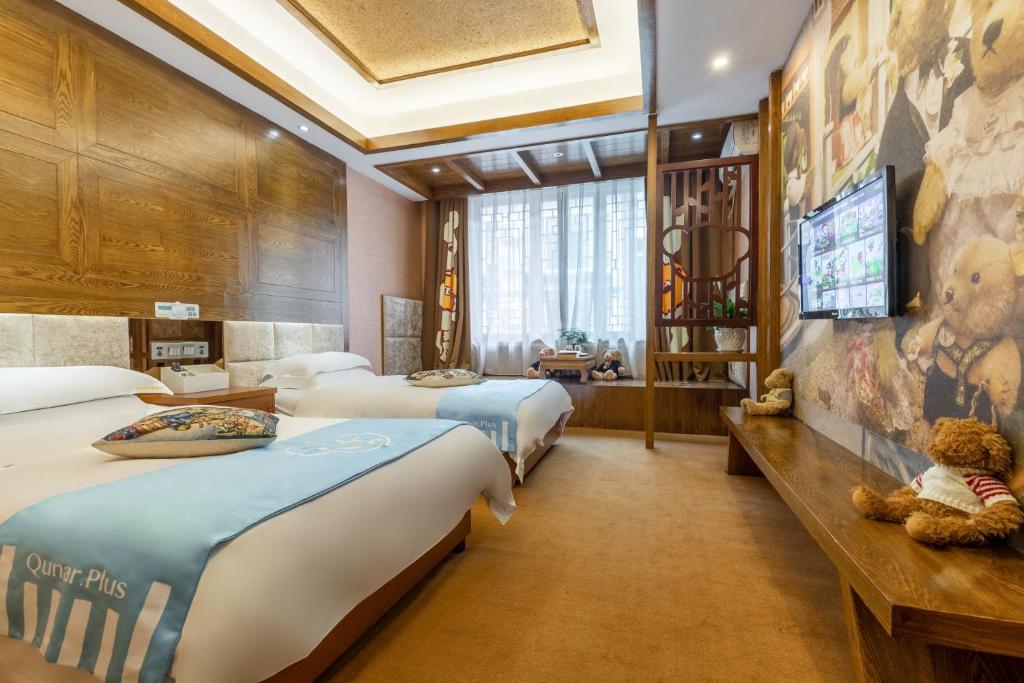 테디 비어 호텔 로비 공간