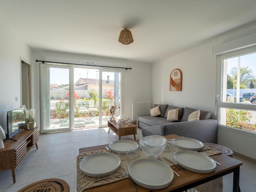 Appartement T4 lumineux à Biscarrosse - 6 à 8 pers. - Parking inclus - FR-1-319-599 - 2