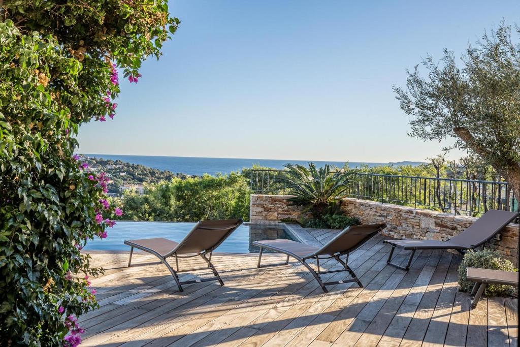 Villa Soleil d'Or, golfe de St Tropez, vue mer panoramique - 3