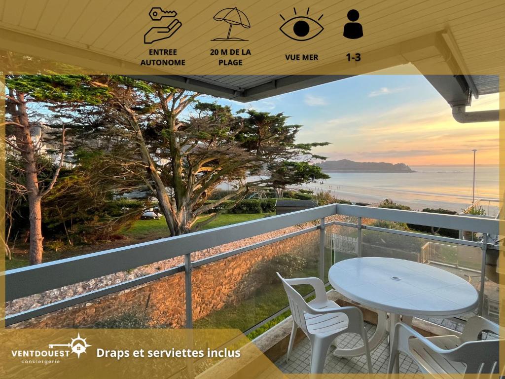 Granit & Vagues - Balcon vue mer, séjour à Trébeurden, front de mer, Trébeurden