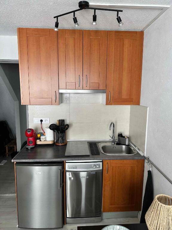 Studio 24 m2 - Classé 2 étoiles - LA MONGIE TOURMALET - Pied des Pistes - Balcon Plein Sud - Parking Public - 5