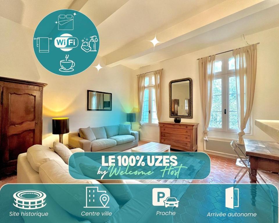 Le 100% Uzès, charme en plein centre historique, Uzès