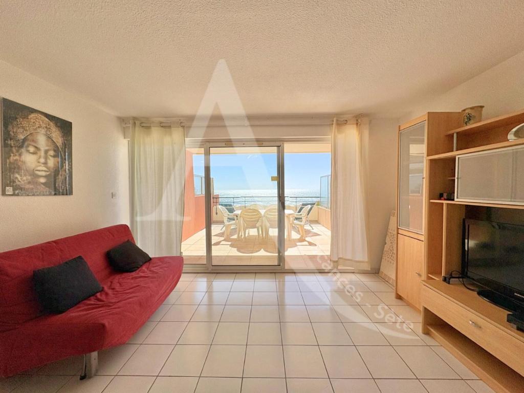 2 CHAMBRES, LARGE TERRASSE 1ERE LIGNE MER, PISCINE, Sète