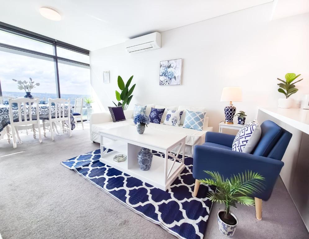Hamptons Style 2BR & kid room w view in Olympic Park, Sydney