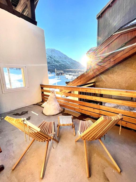 Le Janus - Les Tanières - pied des pistes, garage, terrasse avec sauna - 5