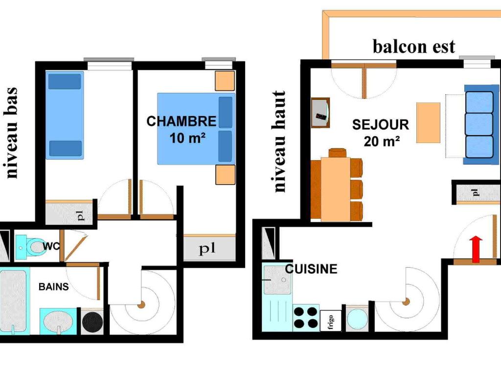 Duplex moderne pour 6 pers avec belle vue montagne, balcon et WIFI - 5
