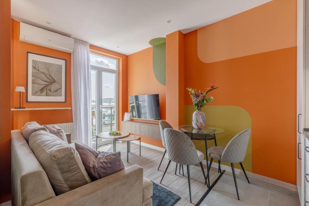 Amazing Style, Bright Colors, Balconies, 1BR near The Faculty of Law, Bukurešť