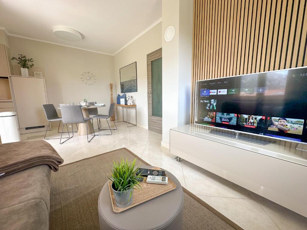 Apartment Baska mit Poolarea - Krk Kroatien 전경