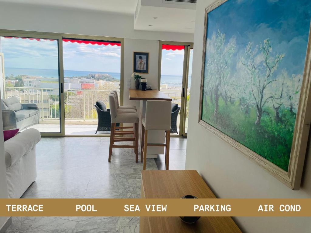 Superbe 2 pièces Antibes vue mer, piscine, parking - 1