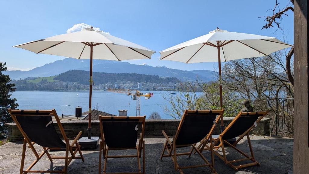 Charming house with a lake view, Luzern