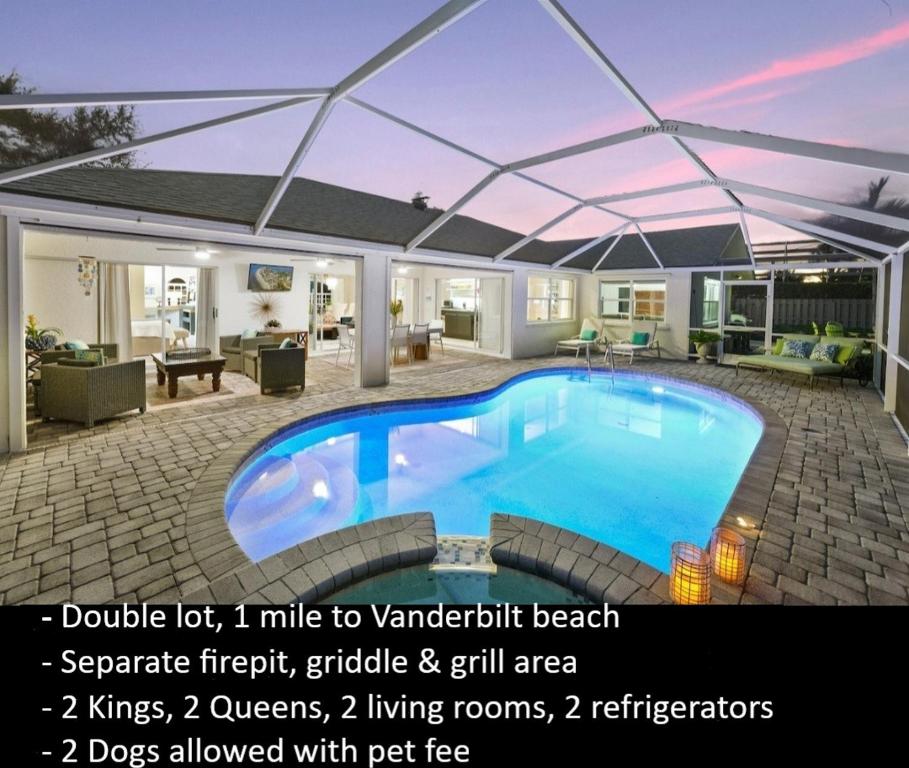 Seaclusion - Luxury, Heated Pool Spa, Near Beach, 2 Dogs, Naples