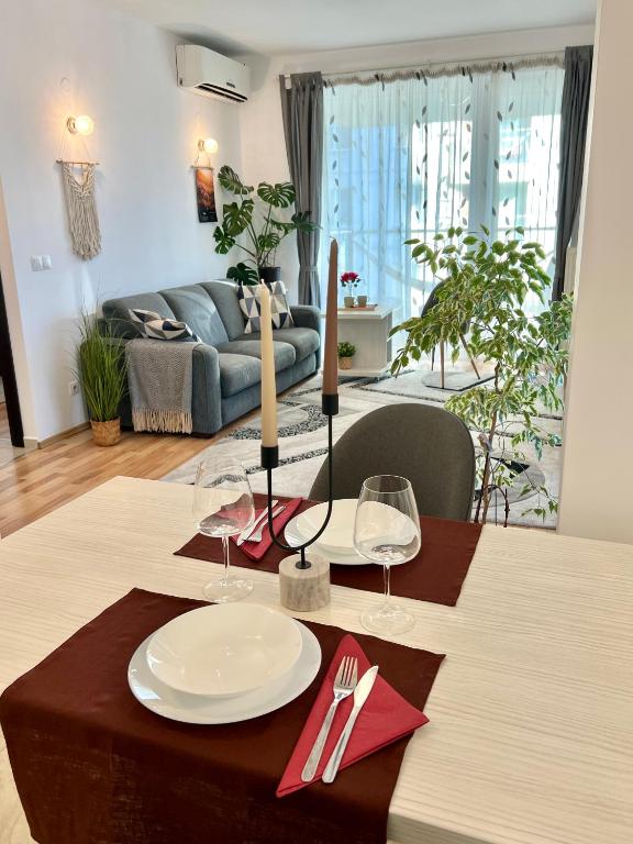 WHITE BLISS - 1BR apartment with balcony and parking, Bukurešť