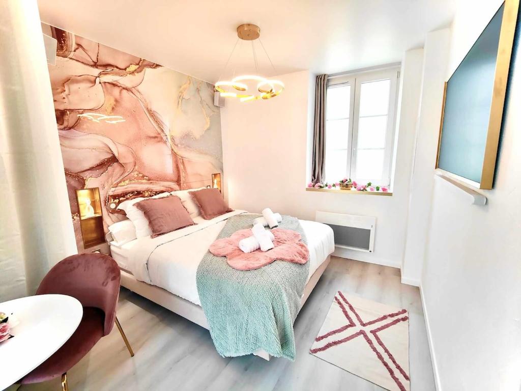 MRODBNB - Escapade Romantique - Appart Neuf- 25m Plage & Resto - Ciné - Popcorn - Ciel de Pluie XXL, Cancale