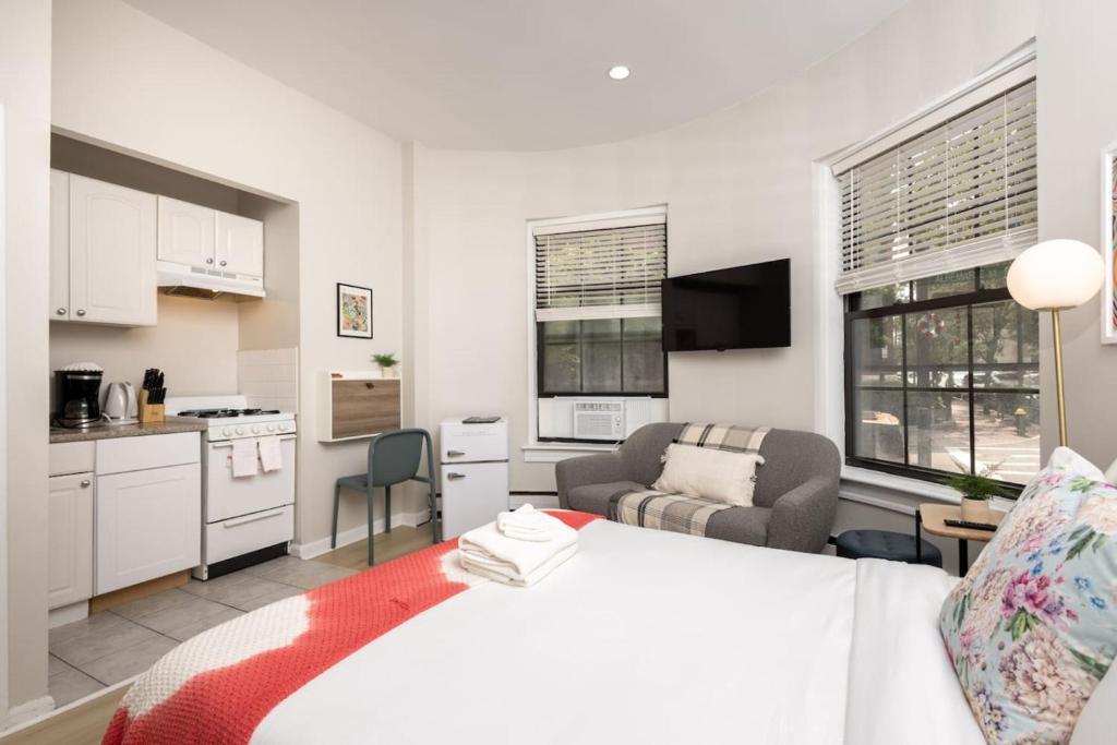 Retro Studio on Quiet Street, Boston