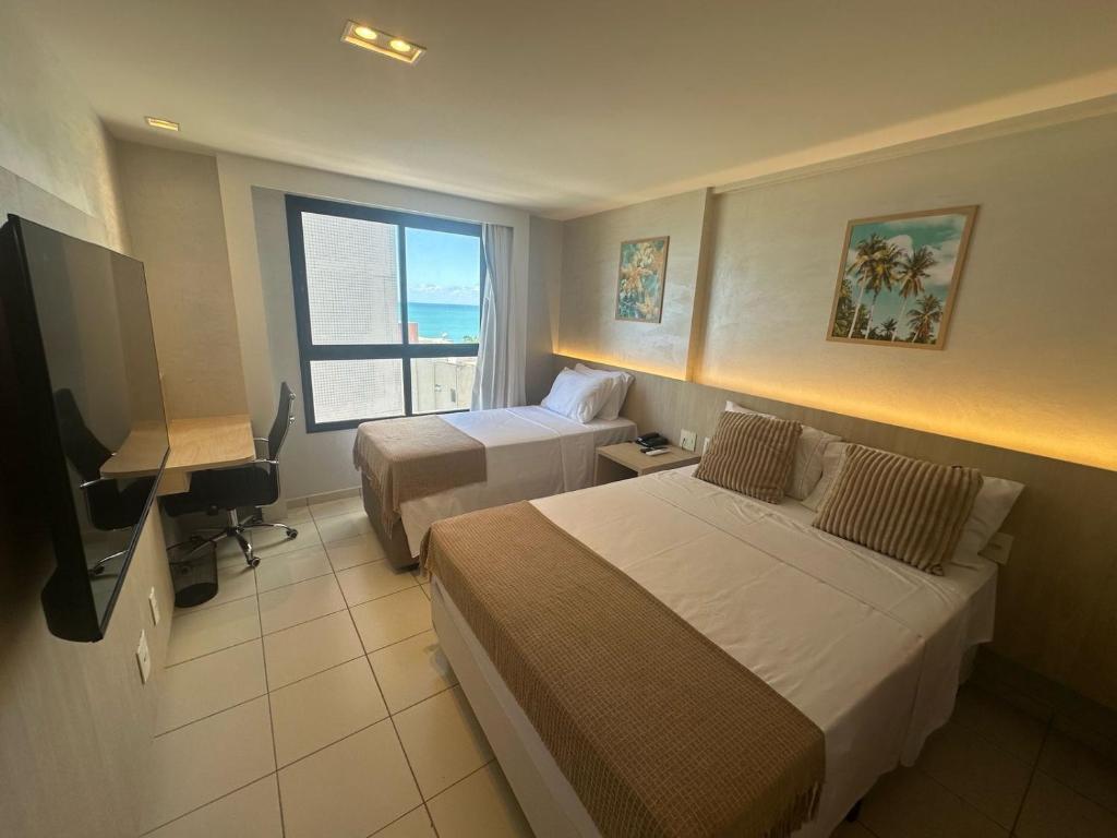 Flat em Ponta Nega com vista para o mar, Natal