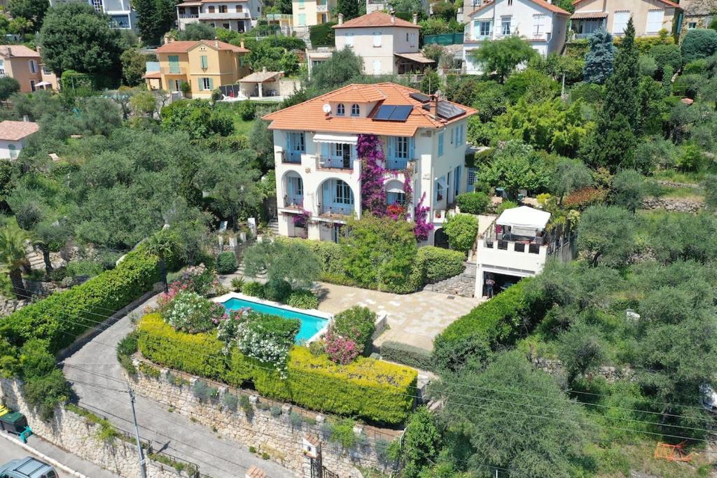 Appartement lux 1 chambre, indépendant dans villa Art Deco, piscine, vue mer & Grasse - 1