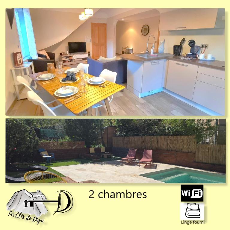 Charmant T3 avec piscine, Digne-Les-Bains