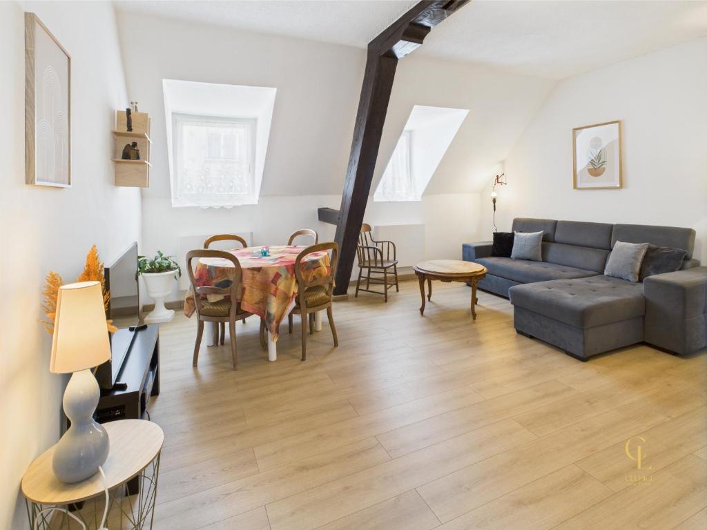 Cocon Jaune - Duplex 2e étage prox centre Mulhouse - 3