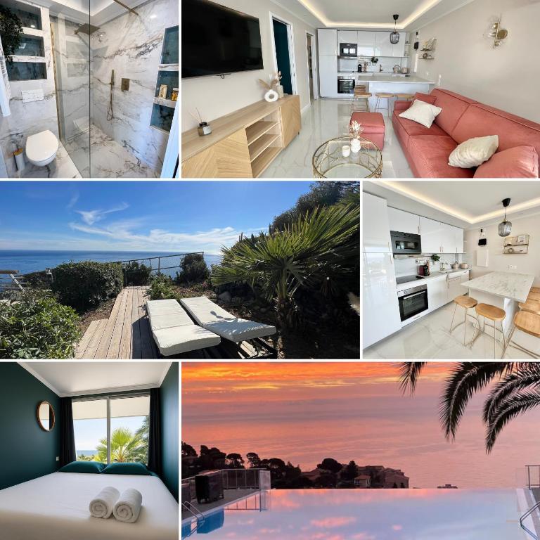 Vue Mer, Terrasse & Piscine - free parking - Monaco - 2