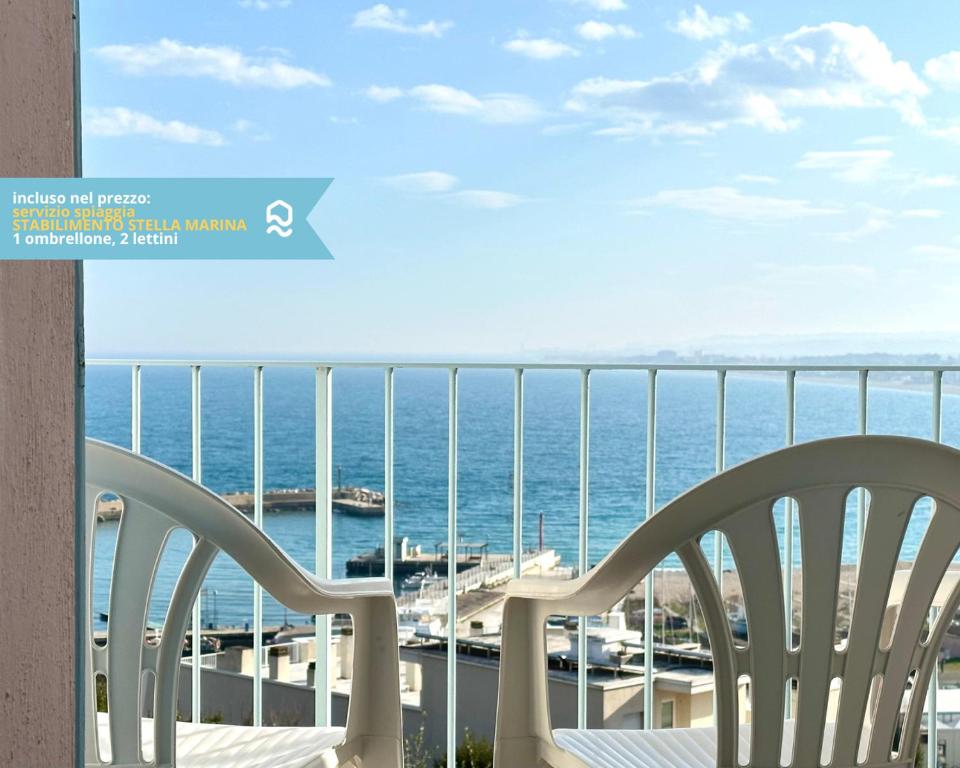 Numana, cielo-terra con meraviglioso giardino vista mare - N254 - 2