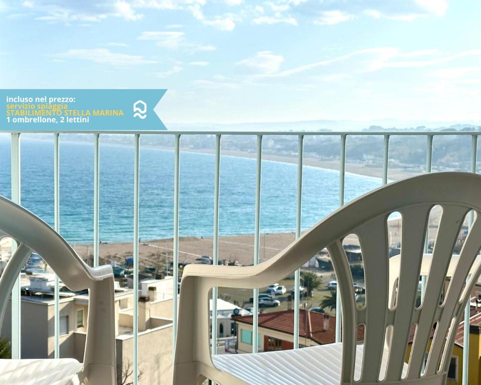 Numana, cielo-terra con meraviglioso giardino vista mare - N254 - 3