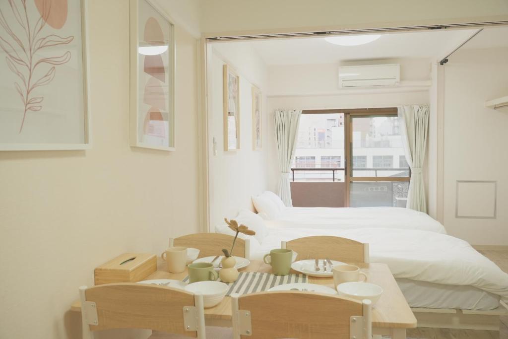 クリオ 602 New Open 難波駅徒歩5分 黒門市場でんでんタウン 徒歩2分 ホテルのリネン使用クリオ, Ósaka