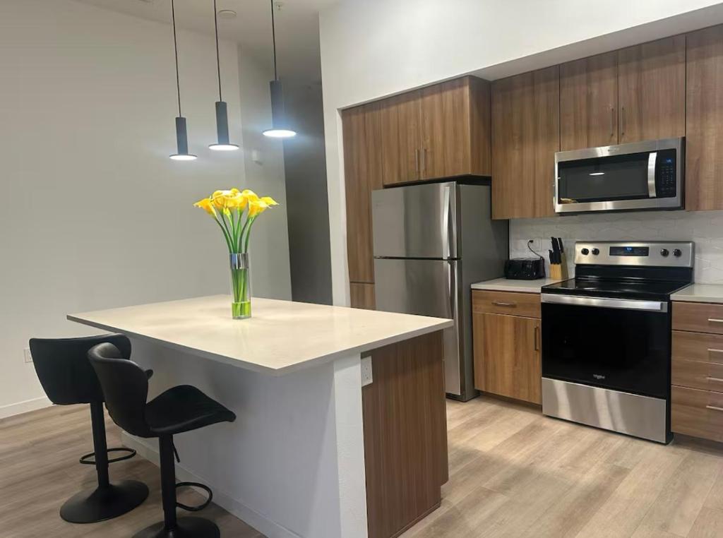 Walk of Fame Upscale Hollywood 2bedroom 2bath Apartment Pool, Sky Lounge, Free parking, Los Angeles