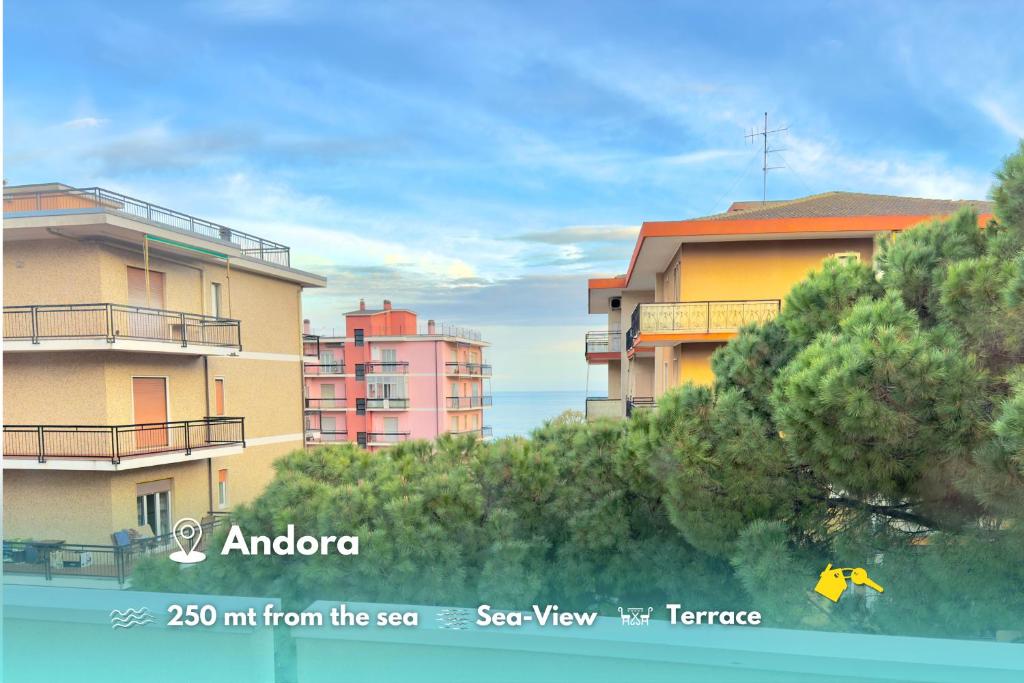 250 mt dal mare - Relax con Ampio Terrazzo, Marina dʼAndora