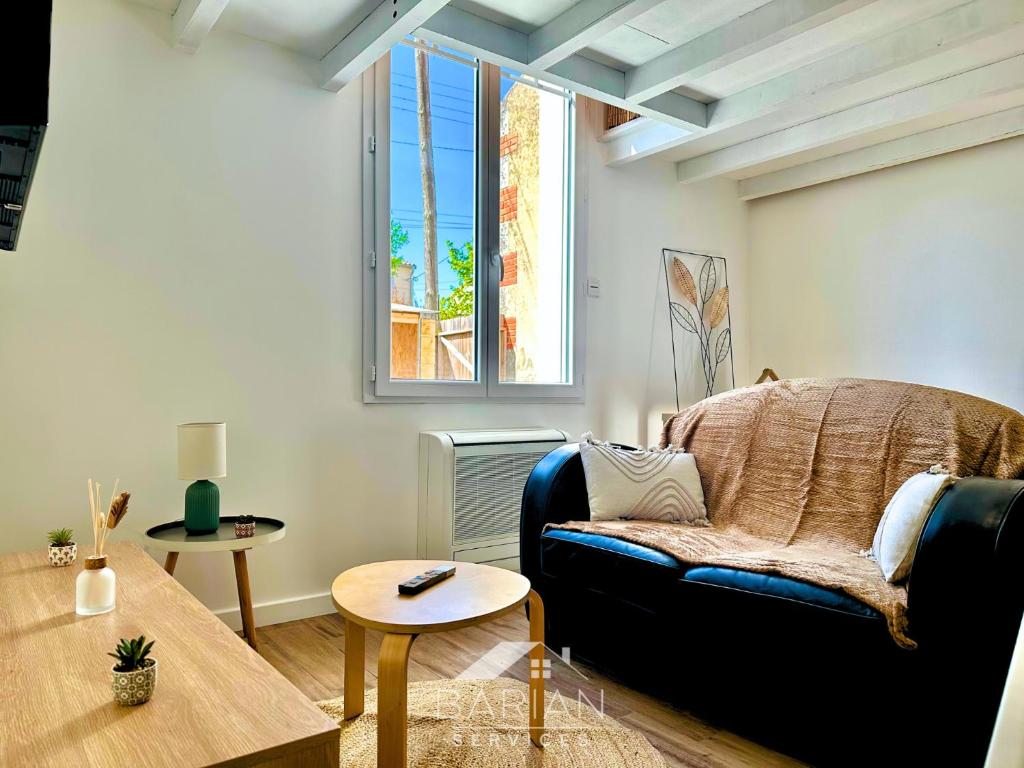 Duplex confortable avec climatisation et cour - ménage et linge inclus - 5